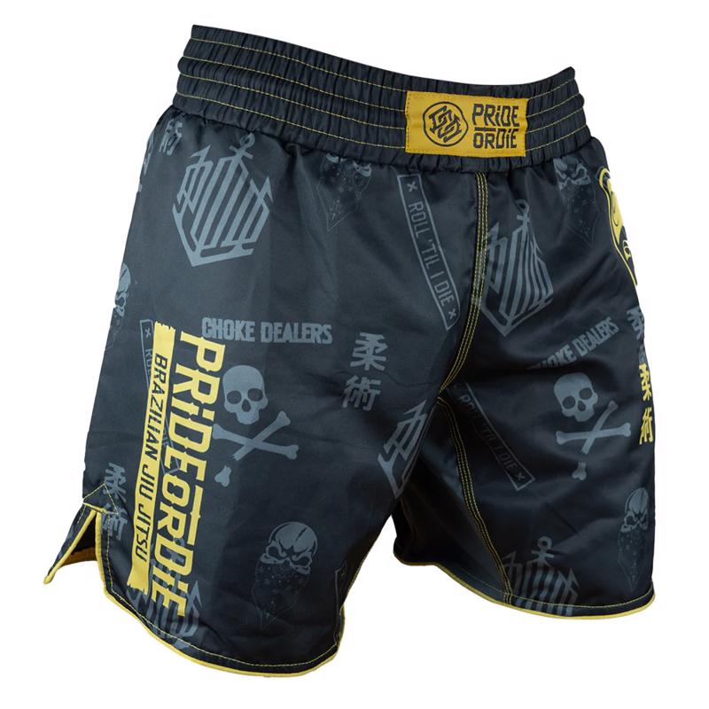 Pride Or Die HANG LOOSE MMA Shorts - Black